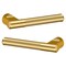 Baldwin L015 Lever Lifetime Satin Brass Door Levers Lifetime Satin Brass L015.044.MR - alternate 2